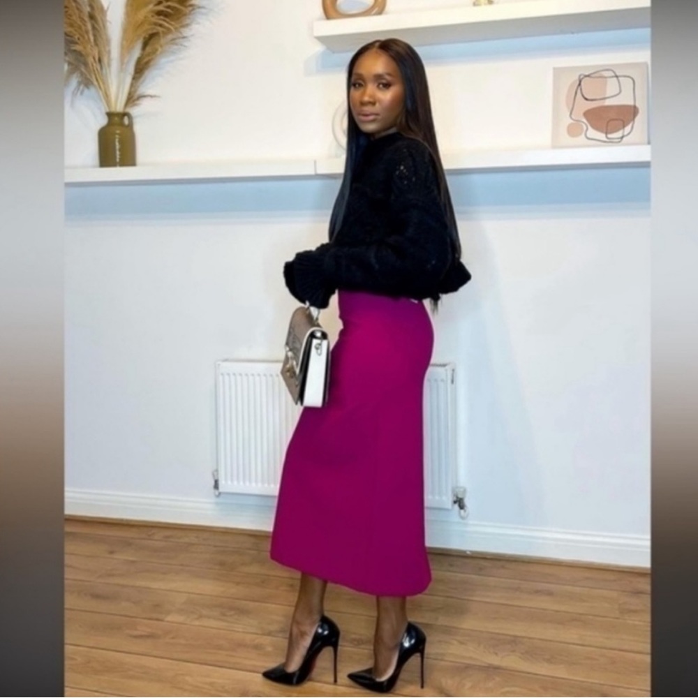 ZARA STRAIGHT SLIT SKIRT